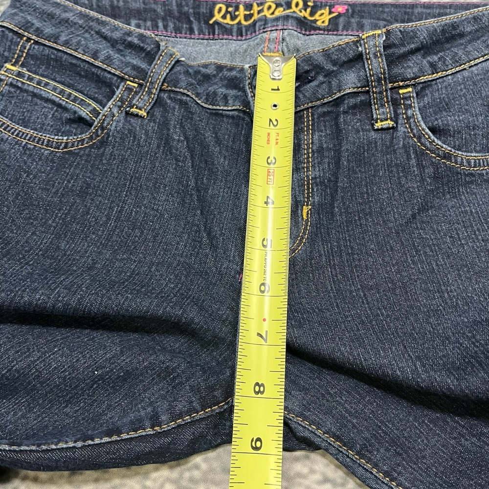 L7B by Little Big Jeans Womens 29x32 Blue Low Rise Flare Bootcut Vintage Y2K - Picture 12 of 16